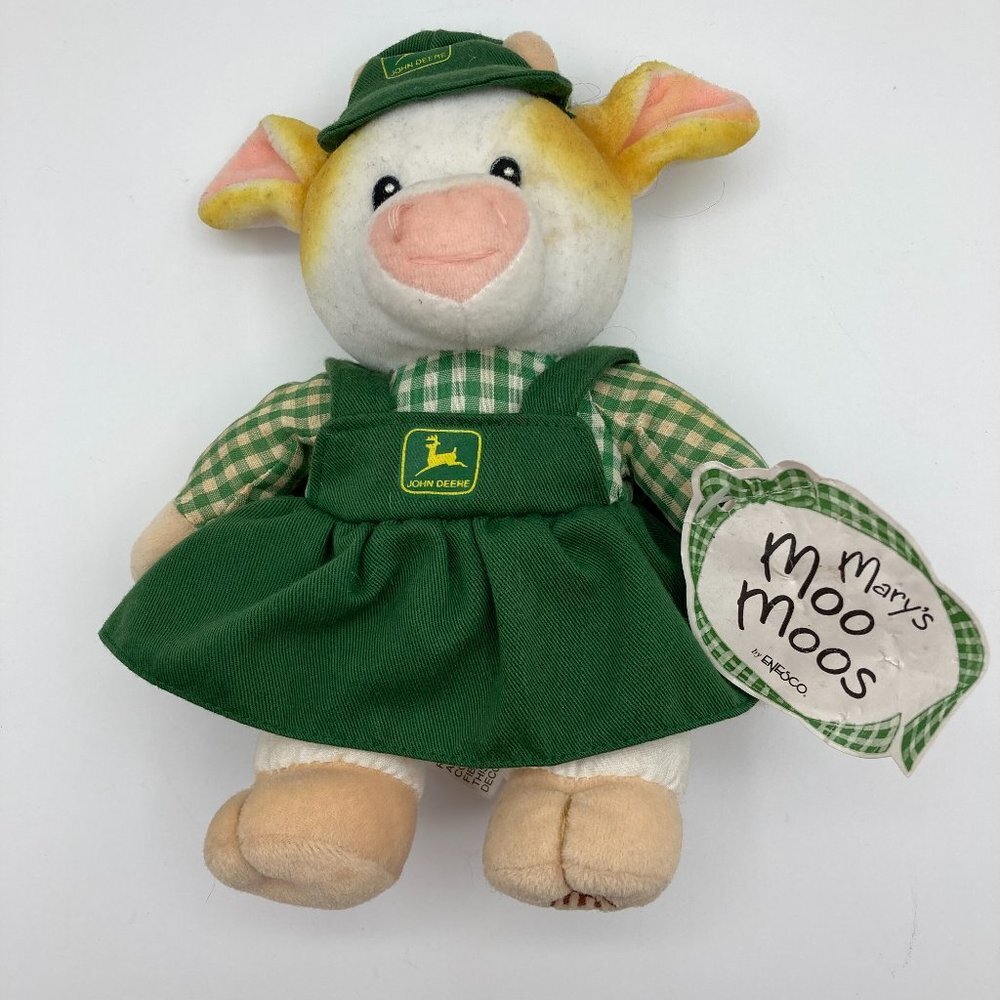 Enseco Mary's Moo Moo John Deere Plush Vintage Collecitble With Tag
